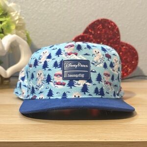 Disney Loungefly Animal Kingdom Yeti Everest Baseball Cap Hat Blue NWT